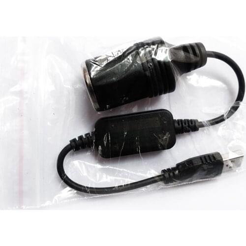 High Quality Converter Adapter Wired Controller USB Port To 12V Car Cigarette Lighter Socket Female Power Cord For Power Bank