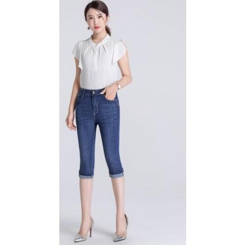 Jian Peng jeans shorts women 2019 jean shorts summer women korean Casual plus size denim Short feminin High Waist Short femme