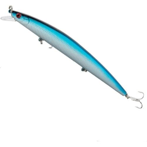 1PCS New Minnow laser Fishing Baits 17.5cm/ 22g Big Plastic Pesca Artificial Hard Bait Sea Fishing Lures Crankbait Pike Wobblers