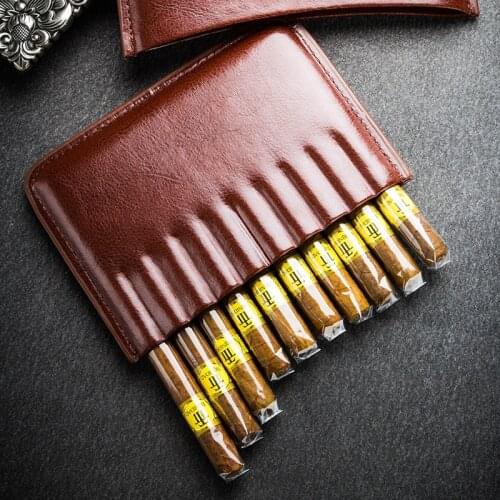 10 sticks pack Cortical portable Cigar Box Smoking Accessories Men gadget Travel Outdoor Container Storage Fathers Day Gift