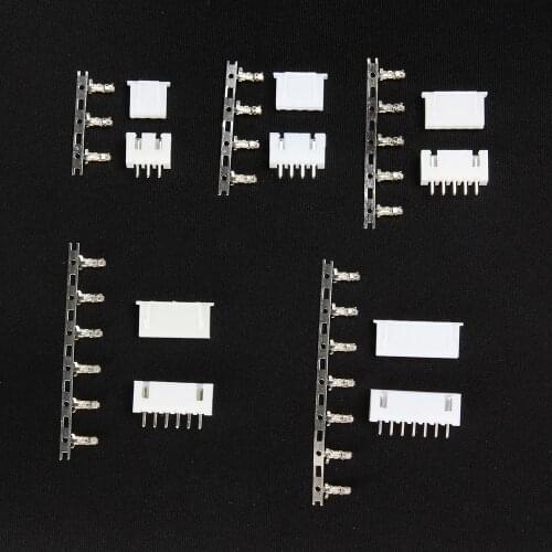 10Pcs/set 2S 3S 4S 5S 6S LiPo Battery Balance Connector XH2.54mm Plug Charger Plug 3-7pin for DIY RC model airplane car