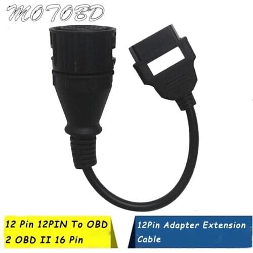 For Man 12Pin to OBD2 16Pin Female Connector DLC OBD OBDII for Man 12 PIN for iveco 38pin Truck Diagnostic Extension Cable