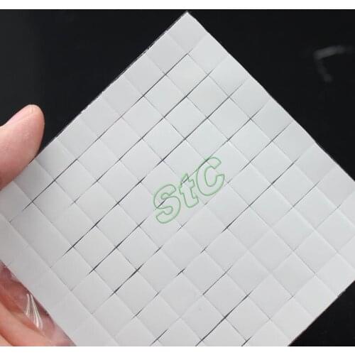 2000 PCS LOT White 10x10x1mm GPU SMD DIP IC Mini conductive silicone thermal pad for laptop Chip