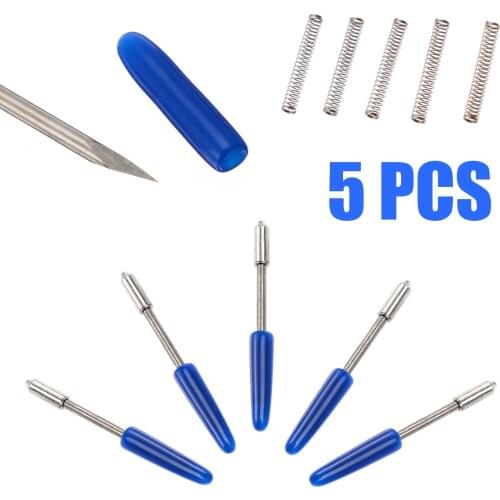 5Pcs Hard alloy 45/60 Degree Blades /1pc CB09 Graphtec Blade Holder Set For Vinyl Plotter Cutter