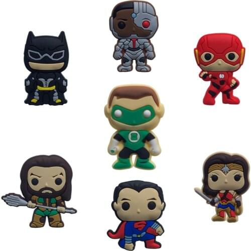 Lovely Cartoon Character Animation Shoe Charms Accessories Ornaments Fit For croc Jibz Charms For Kids Shoes Buckle Gifts xman