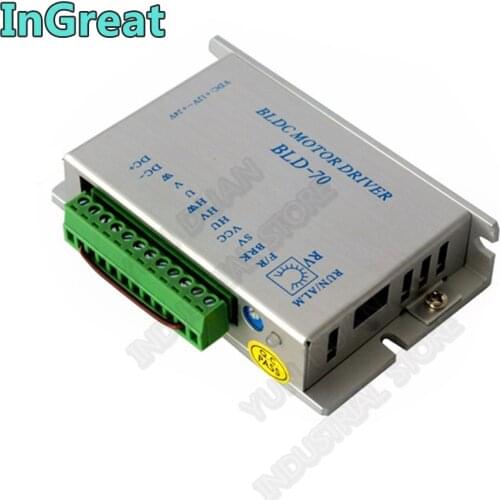 Brushless Driver Hall Drive BLDC 12V 24V 3A Controller Brake Control Change Direction Speed for 30W 50W 60W 70W DC Motor