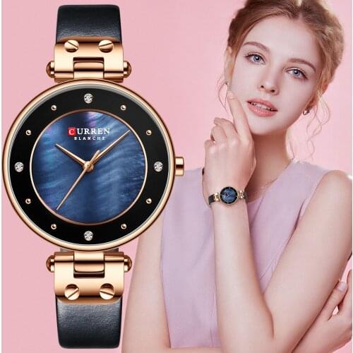 Curren Watches Woman 2021 Famous Brand Casual Ladies Wrist Watches Rose Gold Female Clock Quartz Women Wristwatch Reloj Mujer