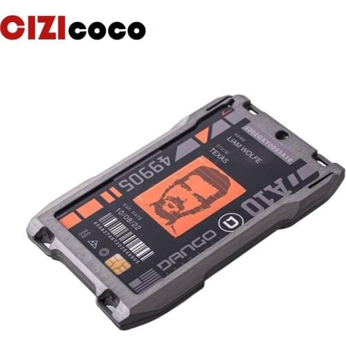 Cizicoco Rfid Metal Credit Card Holder Pack Men Wallets Business Bank Cardholder Case Aluminium Steel Minimalist Wallet
