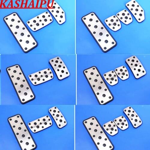 For AT MT Subaru Forester XV Impreza Legacy Outback Footrest Gas Accelerator Brake Clutch Pedal Pad Cover Accessories Kit