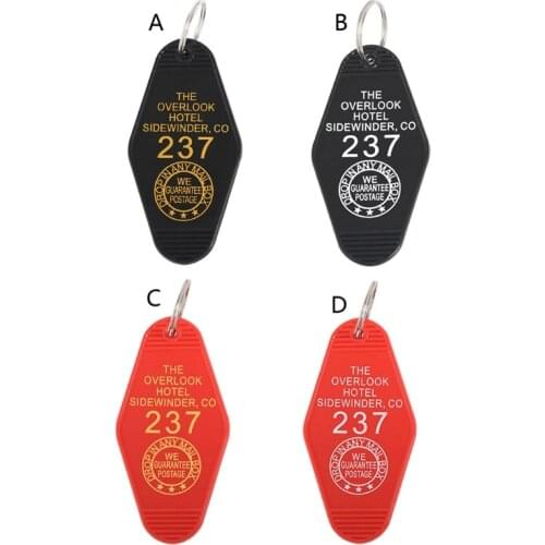 Hotel Room 237 Key Tag Hotel Motel Keychain Hotel 237 keyrings Jewelry Unisex
