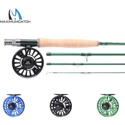 Maximumcatch 9ft Fly Fishing Rod Reel Combo IM10 36T Carbon Fiber Fly Rod & 3-10wt CNC Machined Fly Reel with Cordura Tube