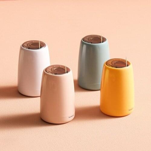 Nordic Style Press Type Toothpick Box Home Creative Automatic Pop-up Toothpick Holder Use for Living Room Dining Room