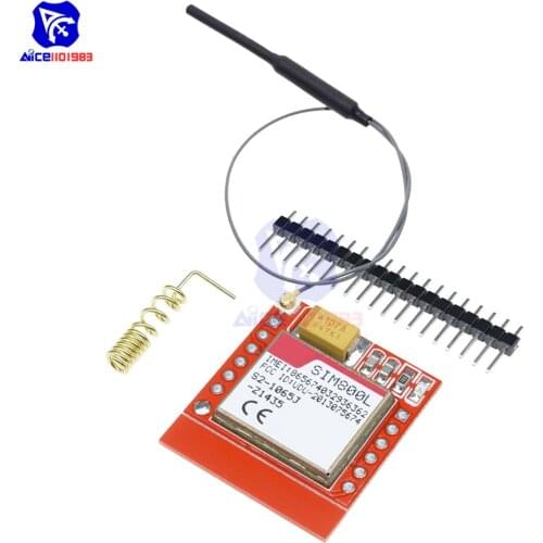 Diymore SIM800L GSM GPRS Module Core Quad-band Wireless Board TTL Serial Port IPEX Interface Antenna Micro SIM Card for Arduino
