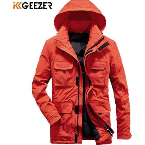 Winter Jacket Down 90% White Duck Hooded Men Thick Warm Windproof Fashion Casual Business Parkas Padded Waterproof Overcoat