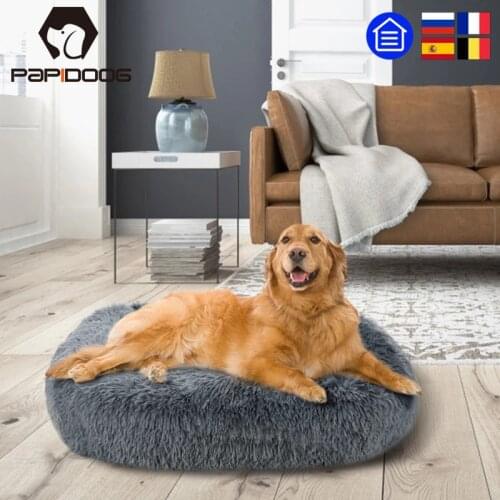 Super Soft Pet Dog Bed Kennel Square Fluffy Cat House Warm Comfortable Sleeping Cushion Mat Sofa Washable Puppy Long Plush