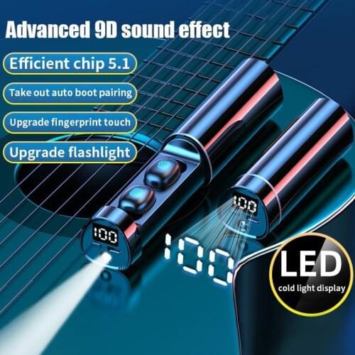 N21 TWS Wireless Bluetooth Earphone Sports Headset Waterproof Noise Cancelling Headphones Touch Control With Microphone