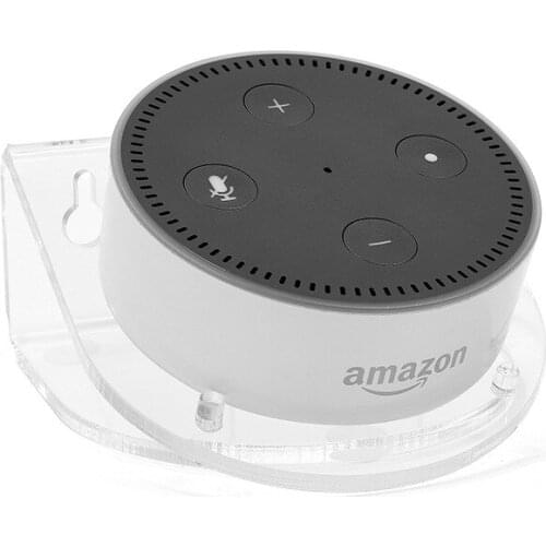 Transparent Wall Mounted Speaker Stand Holder for AMAZON DOT Bluetooth Speaker Portable Table Bracket Holder 120x100x50mm
