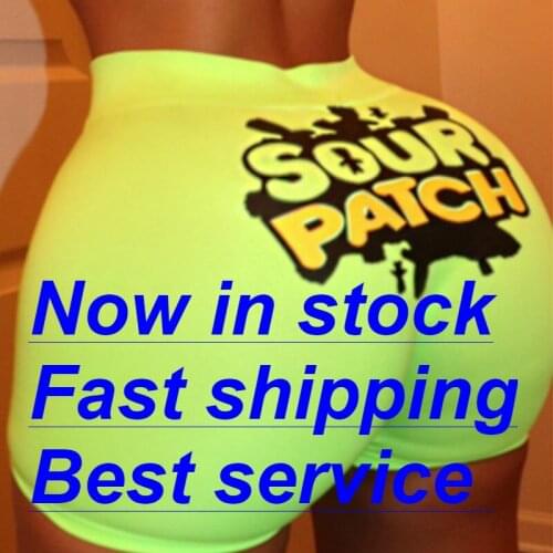 New ladies shorts letters and camouflage printed shorts summer casual high waist shorts sports outdoor pants