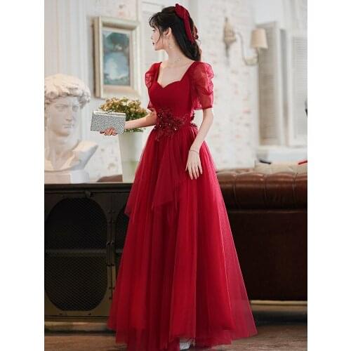 Robe De Soiree Evening Dresses Long Ever Pretty A-Line O-Neck Short Sleeve Formal Dresses Women Elegant Gowns