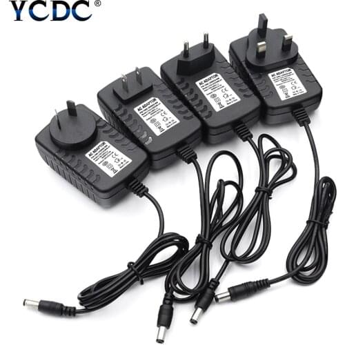 AC 110-240V Power Supply Converter Adapter DC 12V 2A Power Supply Plug For LED Strip Light For 3528 5050 Strip LED