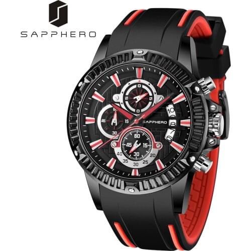 SAPPHERO Mens Waterproof Watch