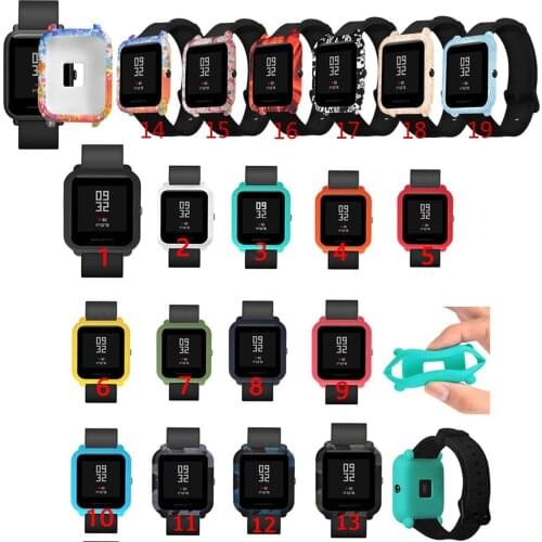 Silicone Case Full Cover Protective for Huami Amazfit Bip BIT PACE Lite Youth Accessories