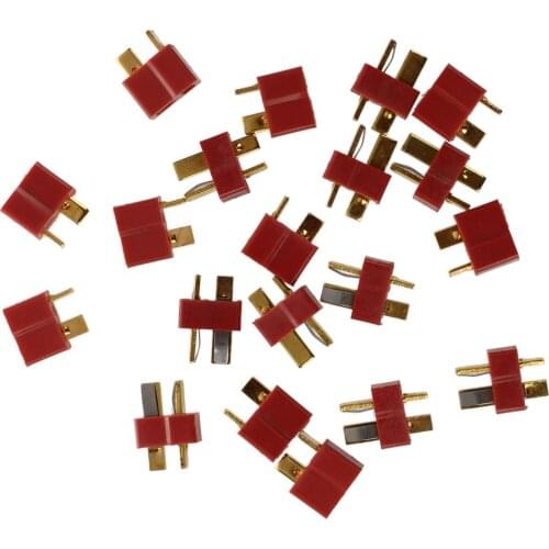 Top quality 10 Pair Deans Anti-skid Connector T Plug Male+Female for RC ESC Battery