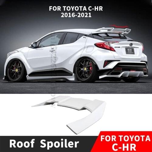Rear Spoiler Roof Wing For Toyota CHR C-HR 2020 2019 2021 2018 2017 2016 Trunk Lip Decoration Tuning Accessories Trim Body Kit