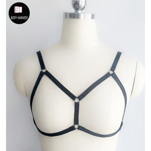Bondage Body Harness Lingerie Belts Tops Harness Cage bra Elastic Adjusta Bra Harajuku Goth Corset Women Harness bra