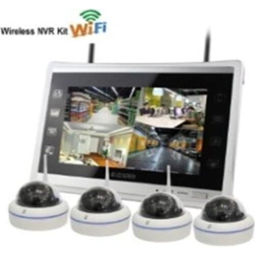 11 Inch TFT Monitor 4CH IP Dome Camera 960P WIFI Camera NVR Kit