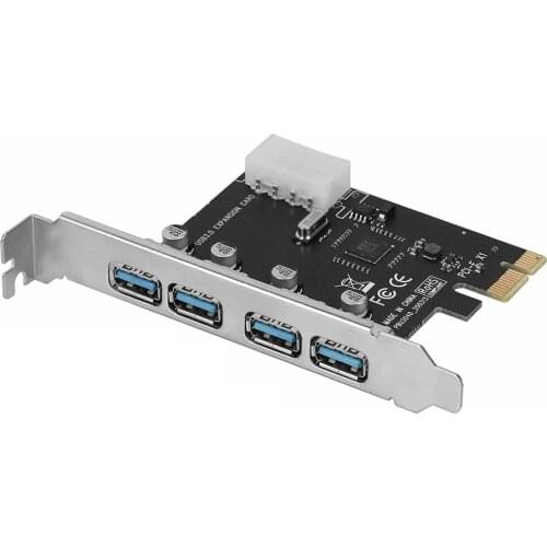 4Port PCI-E to USB 3.0 HUB PCI Express Expansion Card Adapter 5 Gbps Speed Top For Desktop Computer Components New