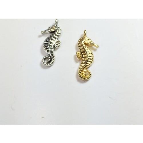 Eruifa 20pcs 18*9mm Nice Sea Horse Zinc alloy Beads Charms Pendant Jewelry DIY Handmade Necklace,Earrings