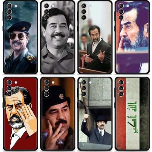Case For Samsung S21 S20 Ultra S10 Plus S20FE Bumper Black Cover For Galaxy S10e S9 S8 S7 Caso Saddam Hussein Iraq Smart