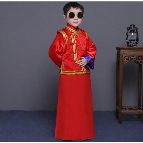 Children Traditional Chinese Clothing Boys Hanfu Tang Dynasty for Kids Small Landlord Ancient Costume Cosplay Child Clothing