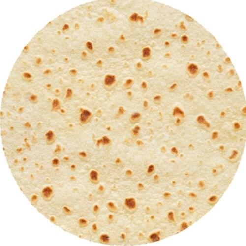 Flannel Carpet Kitchen Home Anti-slip Mat Floor Home Rug Comfort Food Creative Burrito Wrap Blanket Round Bathroom 60CM