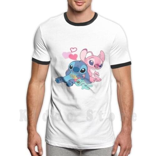 And Angel T Shirt Diy Big Size 100% Cotton Hawaii Scrump Lilo And Experiment 626 Angel Aloha Love And Angel 626 Lilo Christmas