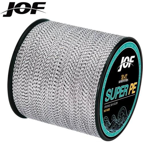 JOF Series SUPER PE 300M 500M 4 Strands Braided Fishing Lines Fishing Braid Multifilament PE Line for Carp Fishing