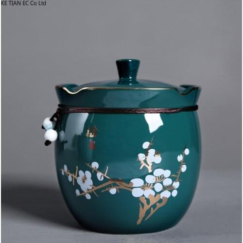 European Ceramic Tea Caddy Creative Pattern Airtight Cans Home Candy Coffee Bean Storage Box Kitchen Container Home Decoration