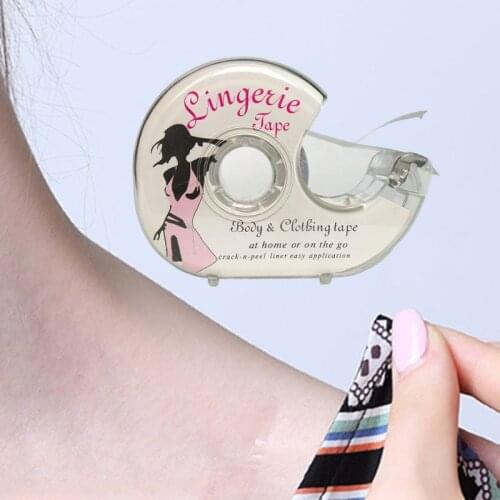 3 Meters Double Sided Body Tape Self-Adhesive Bra Clothes Dress Shirt Secret Lingerie Sticky With Dispenser Safe Accessories