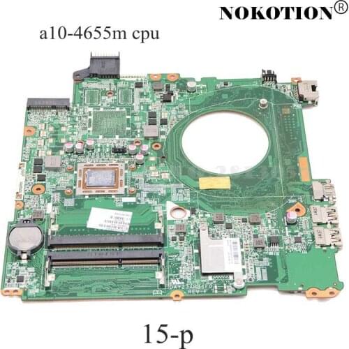 NOKOTION 799508-501 799508-001 800510-501 laptop motherboard For HP Pavilion 15Z-P 15-P DAY23AMB6F0 A10-4655M CPU Mainboard