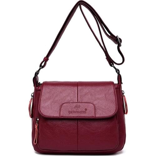 2020 New Shoulder Bags Soft Leather Flap Messenger Bag Luxury Handbags Women Bags Designer High Quailty Tote Bags Sac A Main