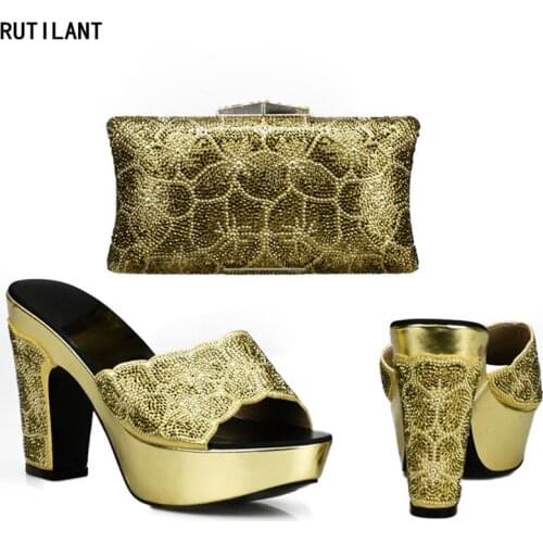 Arrival Women Shoes and Bag Set for Party Wedding Italy Matching Shoes and Bag Set In Heels African Italian Shoes and Bag Set