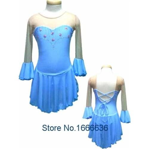 Custom Adult Figure Ice Skating Dresses With Spandex Graceful New Brand Figure Skating Dress For Competition DR2738