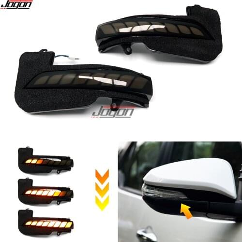 For Toyota Hilux Fortuner Innova AN150 AN140 16 -19 Dynamic LED Turn Signal Light Side Mirror Sequential Indicator Blinker Lamp