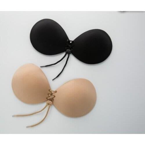 Sexy Black Strapless Fly Bra Wire Free Invisible Bras Invisible Push Up Fly Bras Dropshipping
