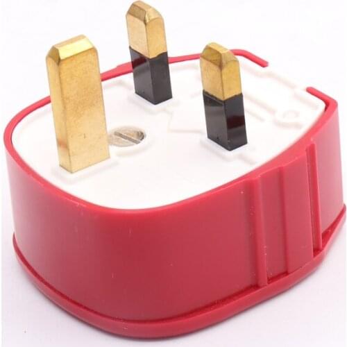 Piece MK-655(G) Red Tough-Plug UK 13A Excellent, Hi-Fi Audio Mains Cables Connector socket