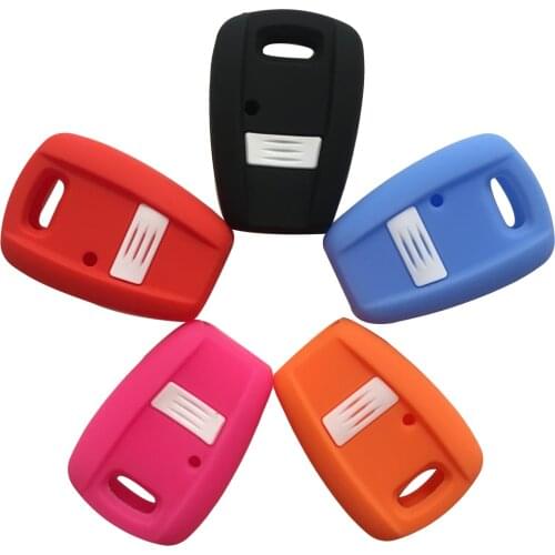 SIlicone Case Car Key Cover For Fiat Punto Doblo Bravo Brava Fob Car Styling Remote Key Blank Case For Keys Alarm For Car