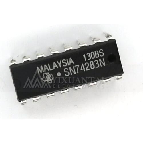 SN74283N SN74283 DIP-16【4-BIT BINART FULL ADDERS WITH FAST CARRY】10pcs/Lot New