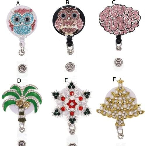 Mulited Style Rhinestone ID Badge Holder Use for Gift/Student Card/key Chain