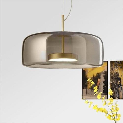 LED Modern Glass Chandelier Interior Hotel Lobby Guest Room Decoration Home Lighting Design Living Room Bedroom Study Light